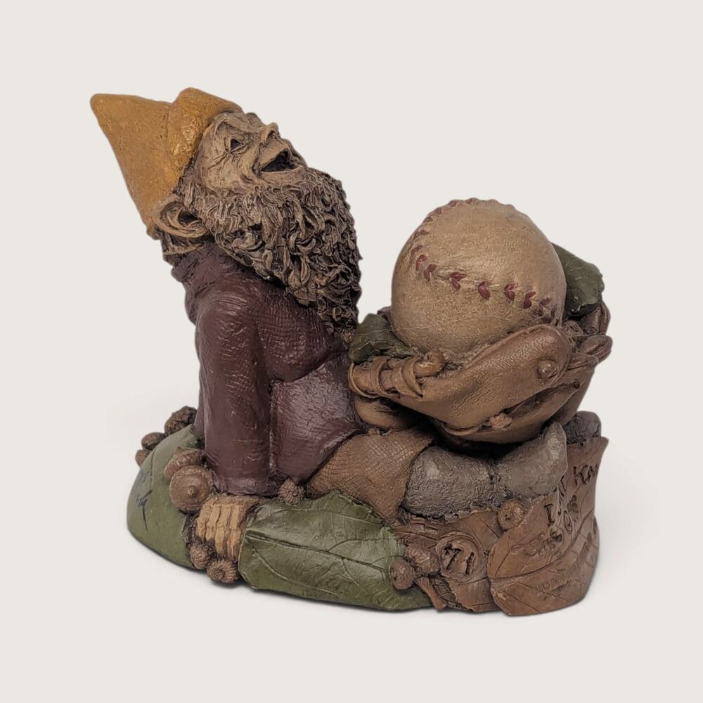 Vintage 1986 Tom Clark Gnome Figurine Cairn Studio Baseball Figurine